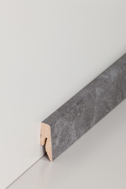 Sockelleisten / Fußleisten "Nauheim" (MDF foliert) - Farbpalette: Design-Basalt (Default)
