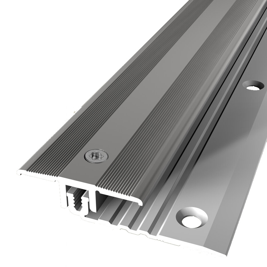 Übergangsschiene 11 x 40 mm Aluminium Übergangsprofil Geriffelt versch. Längen Küberit