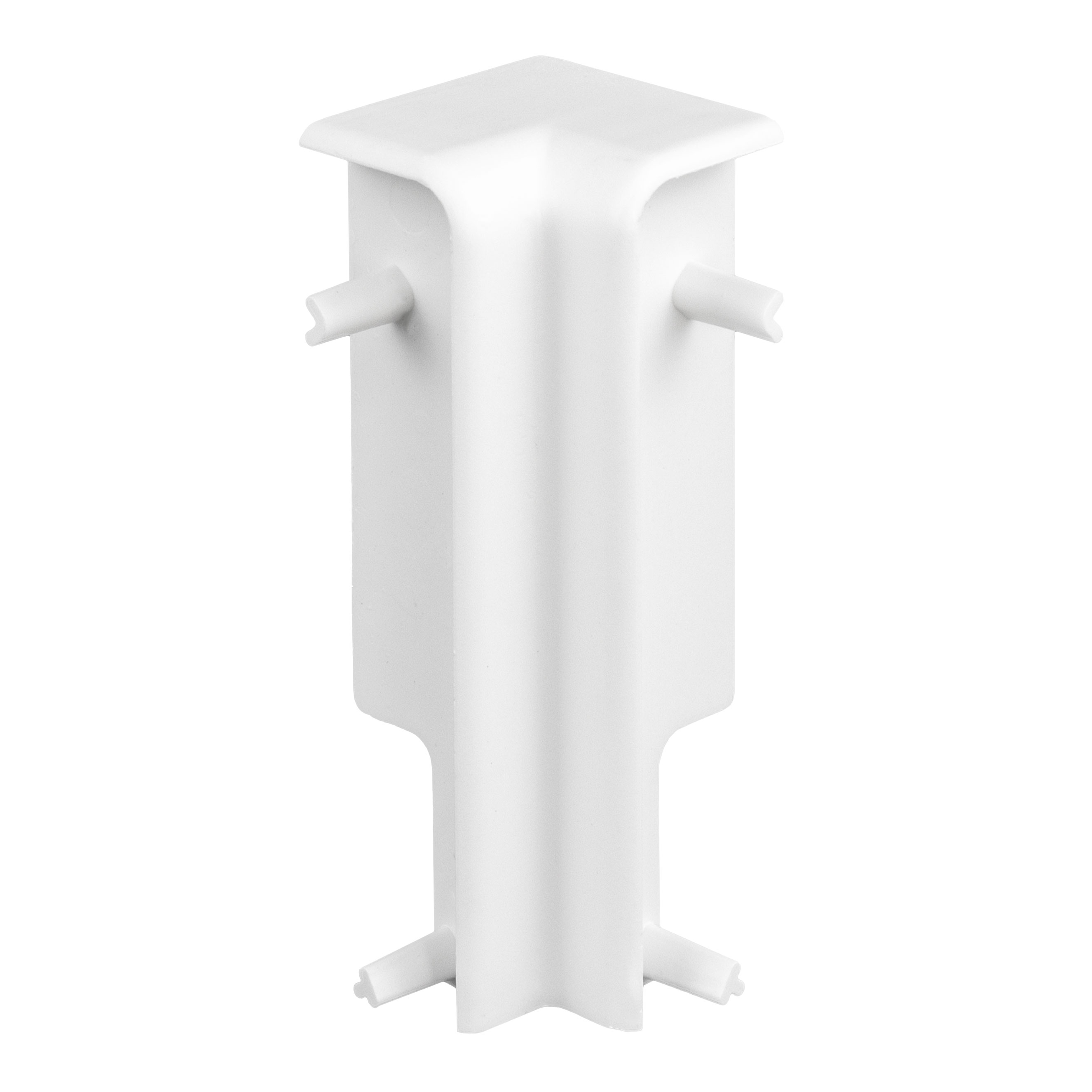 Neuhofer | Innenecken für MDF-Sockelleisten | 15 x 58 mm | Kunststoff | 2 Stück | Weiß
