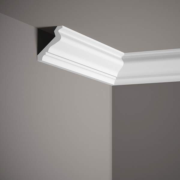 Mardom Deckenleiste MDB185 Profoam 61 x 64 x 2000 mm Weiß Stuckleiste Modern
