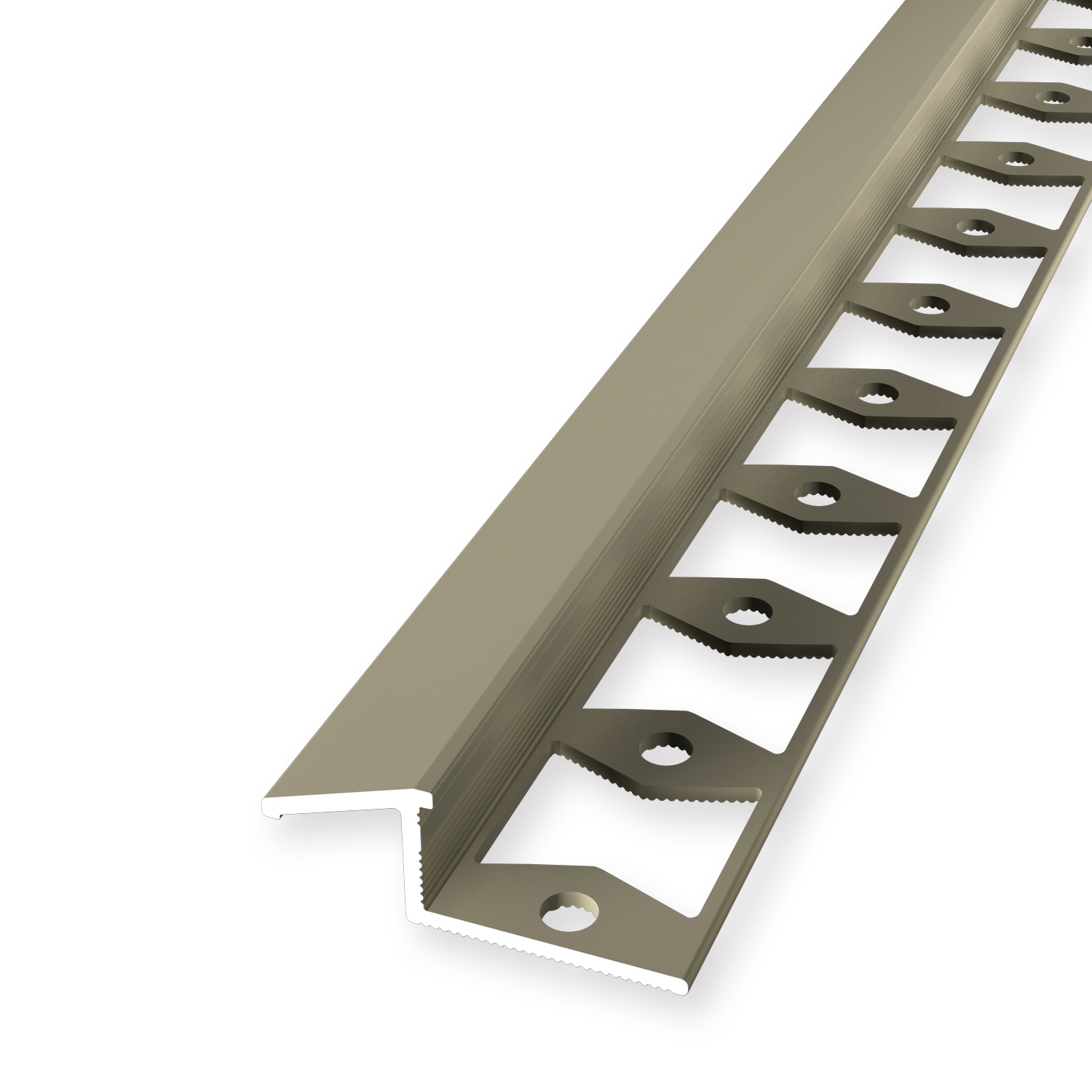 Ausgleichsprofil 10 x 13 x 2500 mm Einfasshöhe 6-10 mm Alu Rampenprofil Anpassungsprofil Küberit