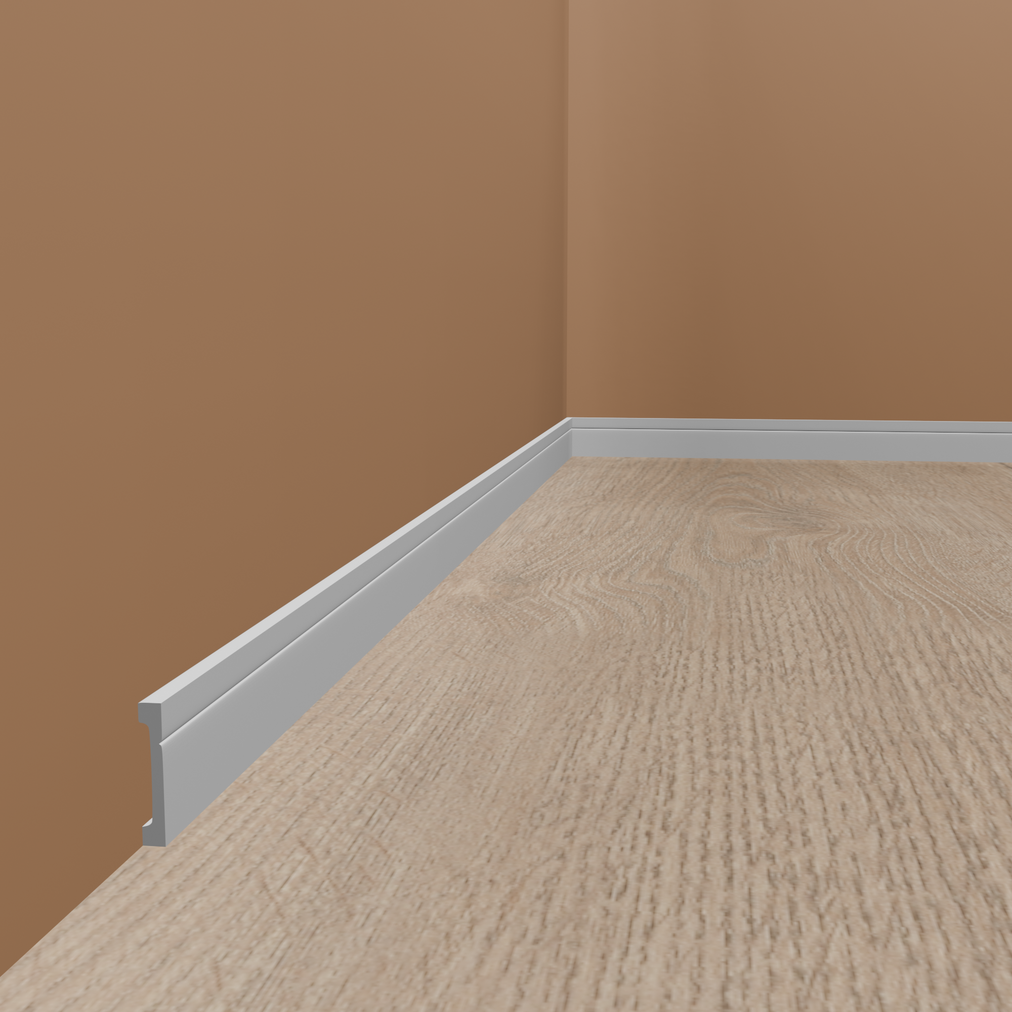 PROVISTON | Sockelleiste "NE356" | 15 x 110 x 2000 mm | Weiß | Fußleiste | Kabelkanal | Hochwertig PROVISTON | Sockelleiste "NE356" | 15 x 110 x 2000 mm | Weiß | Fußleiste | Kabelkanal | Hochwertig