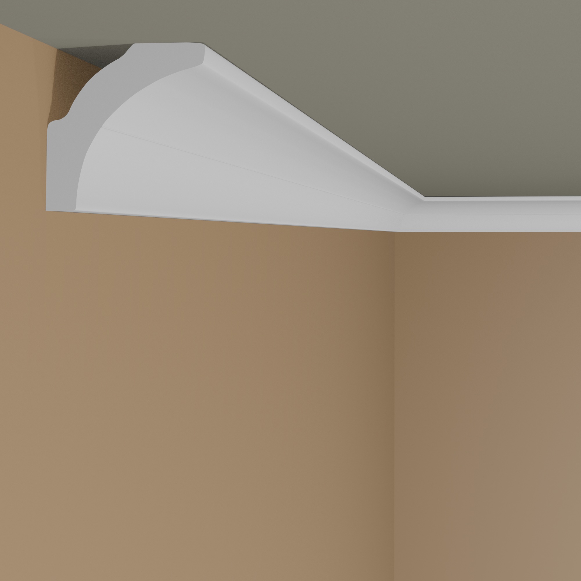 Elite Decor Stuckleiste P879| Polyurethan 20 x 30 x 2000 mm Styropor Deckenleiste Weiß