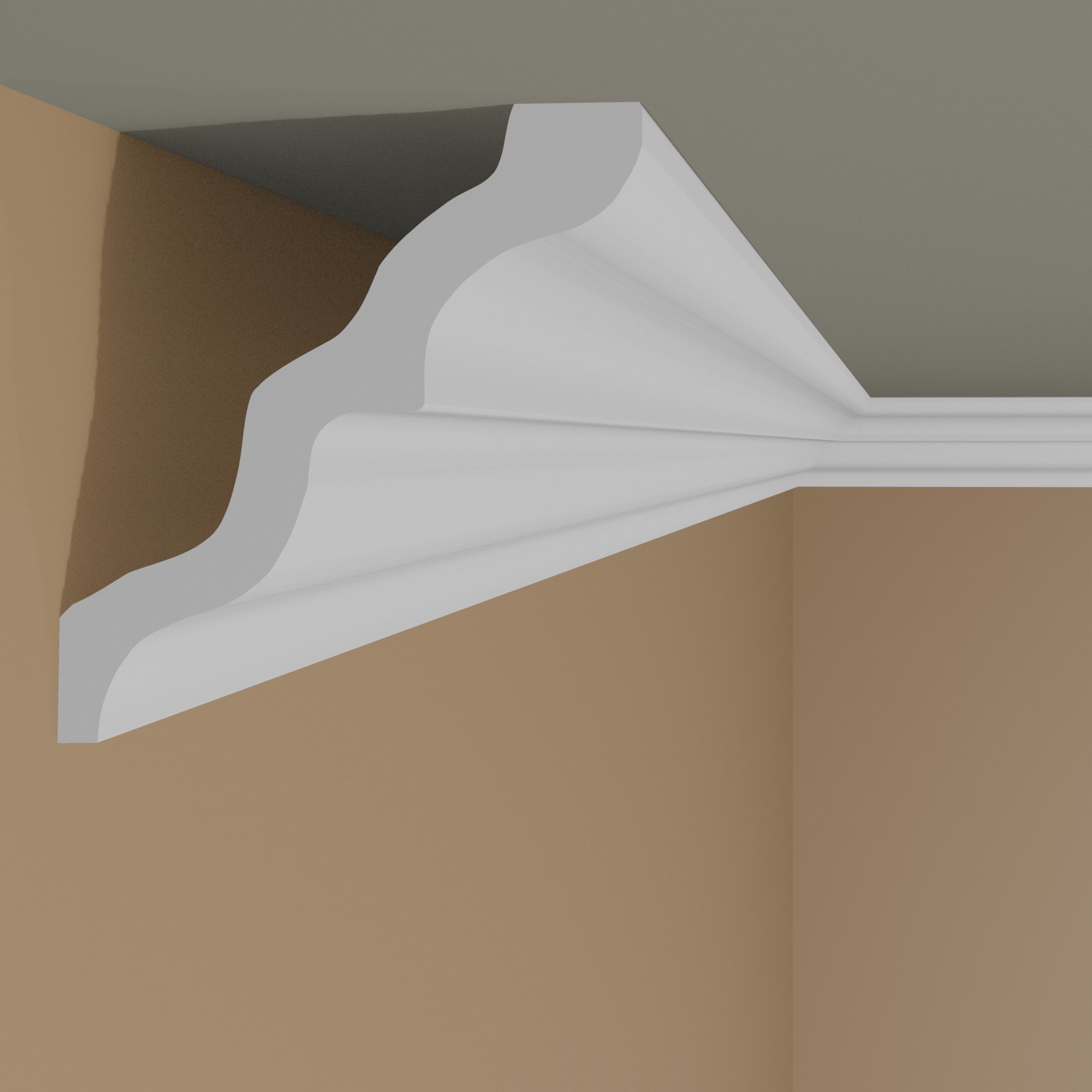 NMC | Außenwinkel | Polystyrol | 105 x 95 x 200 mm | Weiß | Stuckleisten Winkel