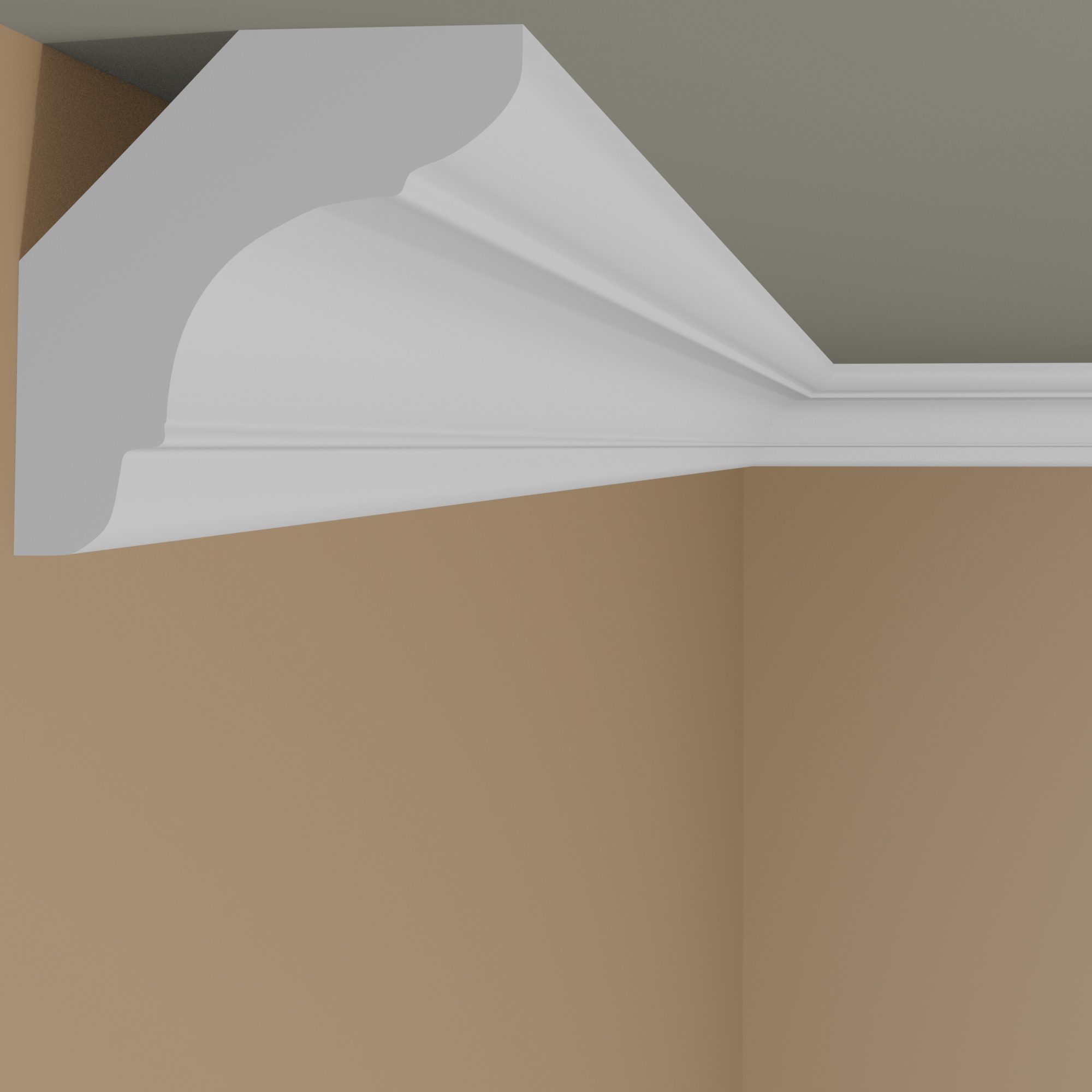 Marbet Stuckleiste "E-23" Styropor Deckenleiste 22 x 22 x 2000 mm Polystyrol Leiste Weiß