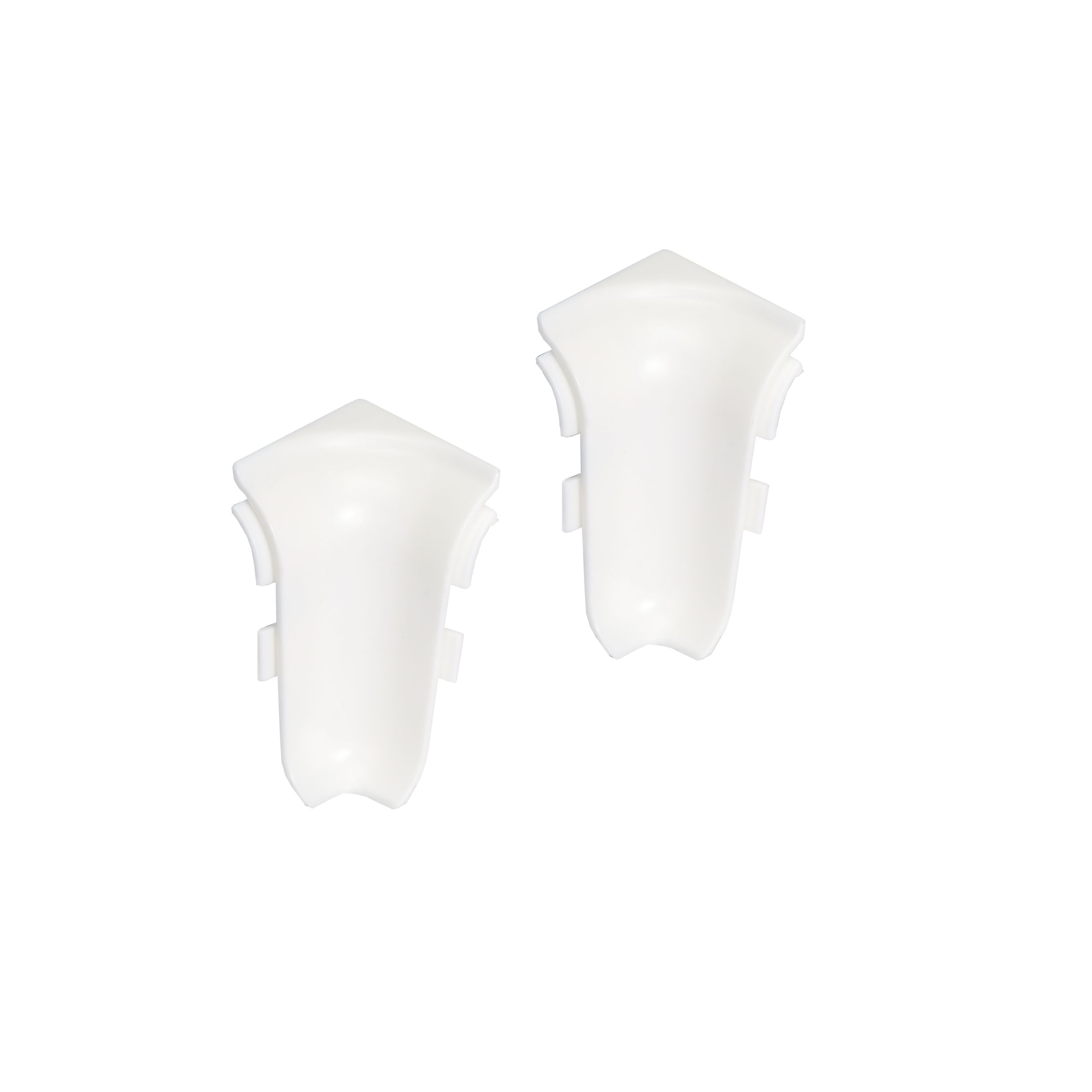 PROVISTON Innenecke für Sockelleiste 22 x 60 mm Kunststoff Weiß 2 Stück