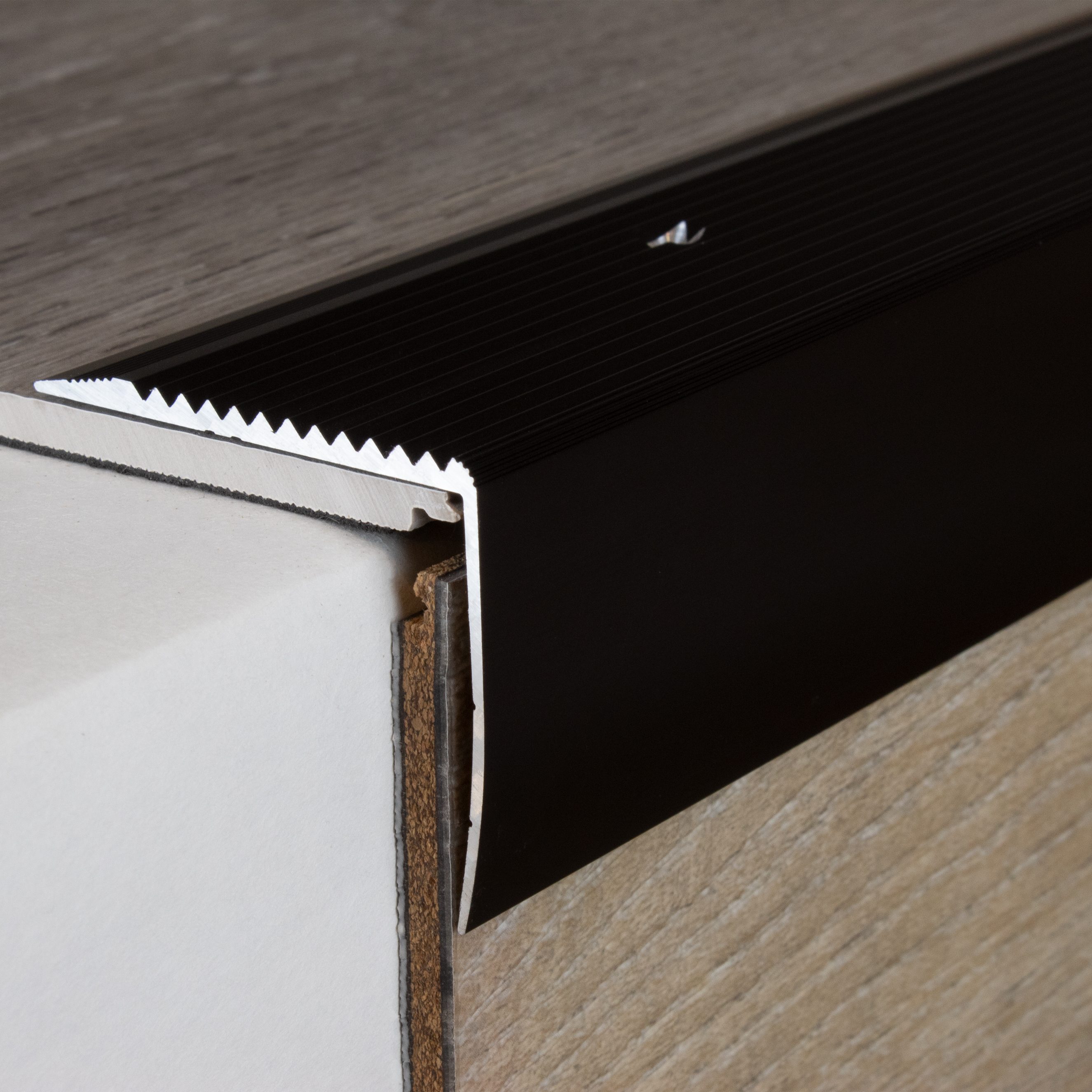 PROVISTON Treppenkanten- & Winkelprofile Vena Höhe 42 mm Breite 50 mm Aluminium eloxiert