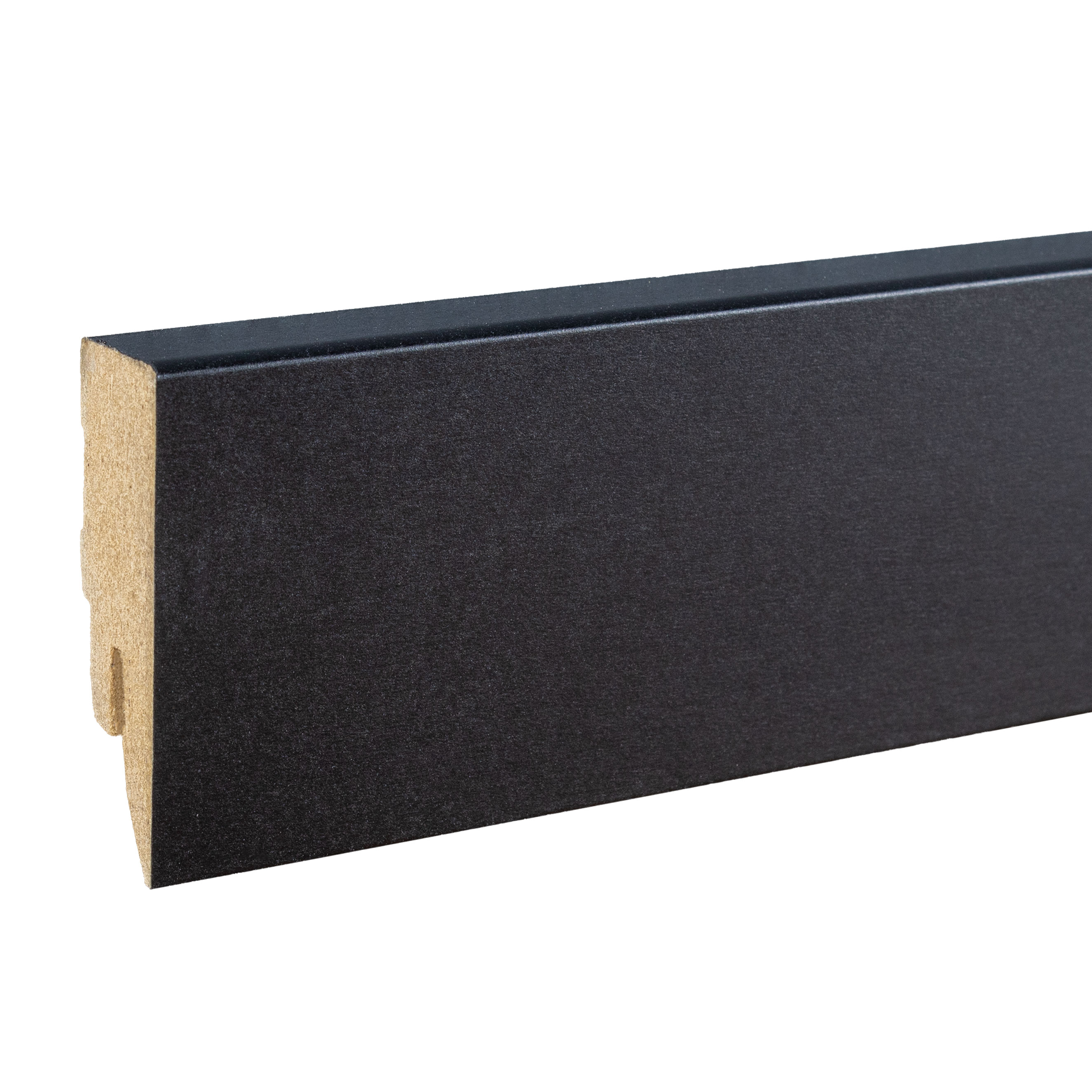 Kosche | Sockelleiste Lecco-64 | 72957 | 16 x 58 x 2500 mm | Fußleiste | Bodenleiste | Schwarz