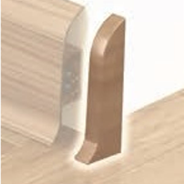 Endkappen für PVC Sockelleiste "Arco" weiß