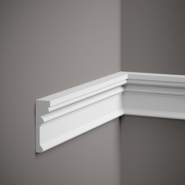 Mardom Wandleiste MDD305 Profoam 30 x 90 x 2000 mm Weiß Zierleiste Stilvoll