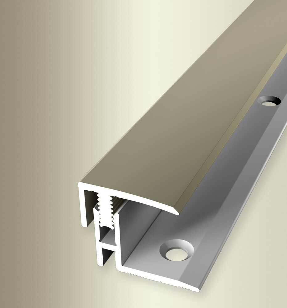 PROVISTON Einfass- & Abschlussprofile Breite 21 mm Einfasshöhe 12 - 17 mm Alu eloxiert