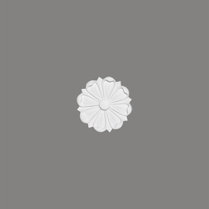 B3021_01 Mardom Rosette / Deckenkuppel B3021 Profoam 160 x 16 x 160 mm Weiß Stuckrosette Deckenrosette Rund