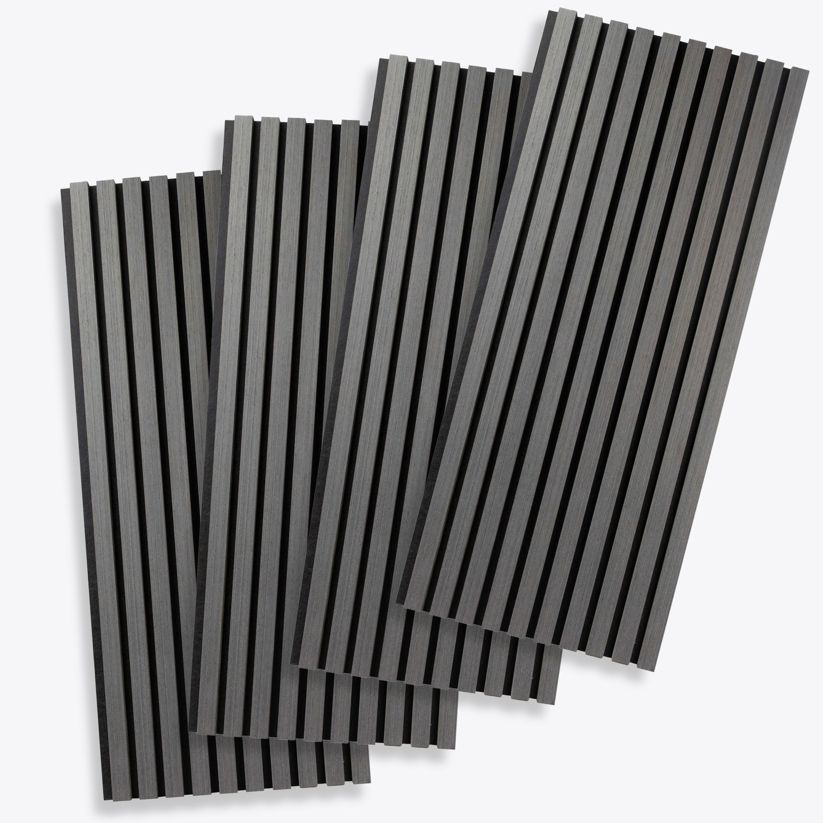 PROVISTON Akustik Paneel 4er SET 1200 x 600 x 21 mm Eiche dunkel Akustik Wandpaneele MDF Furniert