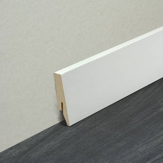 Fußleiste | Sockelleiste 58 x 18 mm Weiß (75974) Fußleiste | Sockelleiste 58 x 18 mm Weiß (75974)