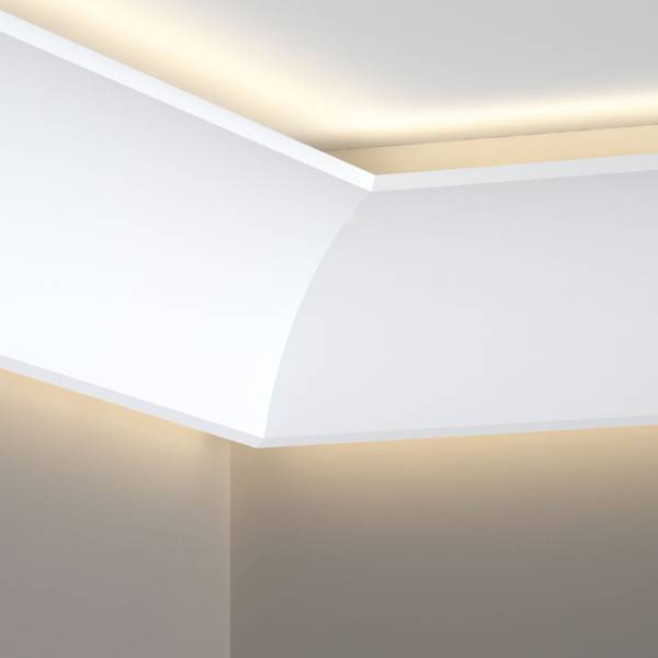 Mardom | Innenwinkel für Lichtleiste "QL002" | Polyurethan | 86 x 86 x 200 mm | Weiß | Innenecke Mardom | Innenwinkel für Lichtleiste "QL002" | Polyurethan | 86 x 86 x 200 mm | Weiß | Innenecke