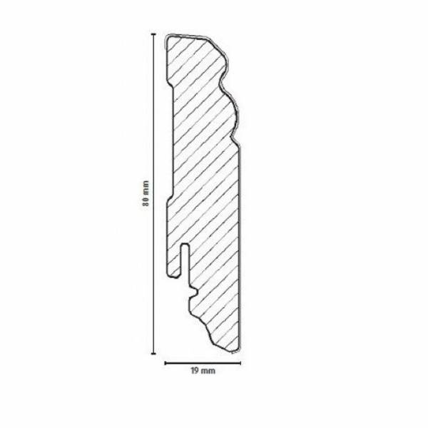 PROVISTON Innen- oder Außenwinkel | Für Sockelleiste Hamburger Profil MDF-Kern Weiß