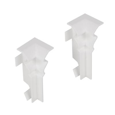 Kunststoff Innenecken zur Sockelleiste 58 x 16 mm | Berliner Profil | MDF foliert | weiß