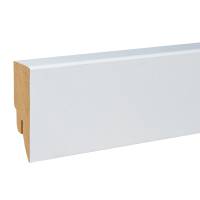 Südbrock Sockelleiste "Ulm" 72003 MDF 16 x 58 x 2500 mm Weiß Eckiges Profil