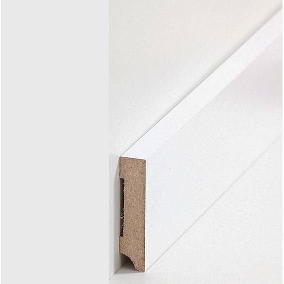 Sockelleisten "Trier" - weiß (MDF foliert / 721.138) Sockelleisten "Trier" - weiß (MDF foliert / 721.138)