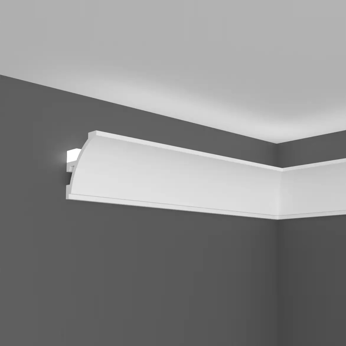 LED Lichtleiste, KH904, Grand Decor, 45 x 52 x 2000 mm, Indirekte  Beleuchtung, Polymer, Modern