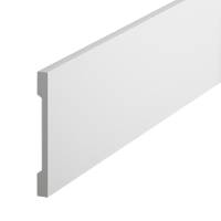PROVISTON | Sockelleiste "NE013" | 10 x 100 x 2000 mm | Weiß | Fußleiste | Wohndeko | Hochwertig