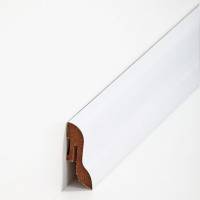 PROVISTON Fußleiste "822.431" MDF Sockelleiste 20 x 40 x 2500 mm Weiß Foliert Abgerundet