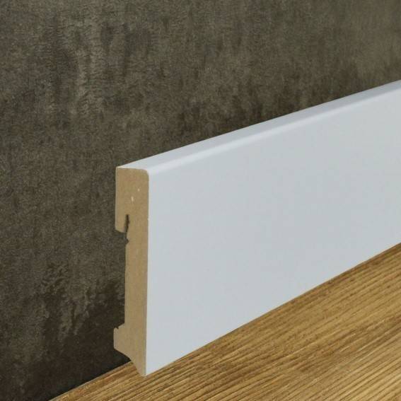 Neuhofer | Sehr Hochwertige Sockelleiste | 16 x 90 mm | Weiß | Foliert Neuhofer | Sehr Hochwertige Sockelleiste | 16 x 90 mm | Weiß | Foliert