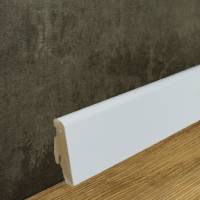 Neuhofer | Sockelleiste "Busca" | FU060L | MDF | 19 x 58 x 2400 mm | Weiß | Fußleiste