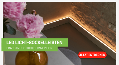 LED Licht Sockelleisten