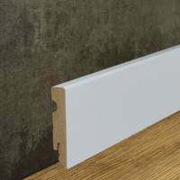 Neuhofer | Sockelleiste "Masone" | FU084L | MDF | 15 x 80 x 2400 mm | Weiß | Fußleiste