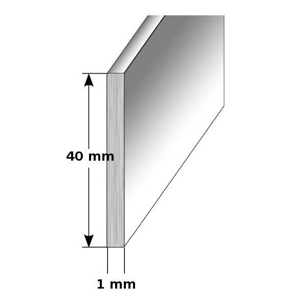 Auer | Sockelleiste Metall | H 40 mm | Sockelleiste Aluminium | Wasserfest | Modern Auer | Sockelleiste Metall | H 40 mm | Sockelleiste Aluminium | Wasserfest | Modern