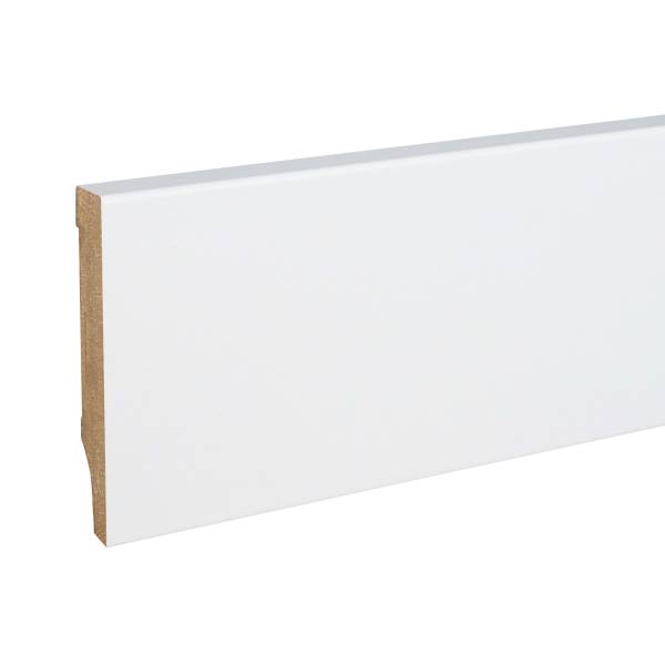 PROVISTON Sockelleiste Eckiges Profil 10 x 58 x 2500 mm MDF foliert Weiß Klassisch PROVISTON Sockelleiste Eckiges Profil 10 x 58 x 2500 mm MDF foliert Weiß Klassisch
