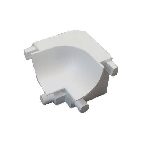 Innenecke für Wandkantenprofil 19 x 24 mm Aluminium Hohlkehlprofil Steckverbindung Zubehör Küberit