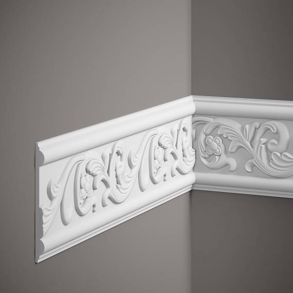 Mardom Wandleiste MDC236 Profoam 14 x 128 x 2000 mm Weiß Zierleiste Floral Mardom Wandleiste MDC236 Profoam 14 x 128 x 2000 mm Weiß Zierleiste Floral