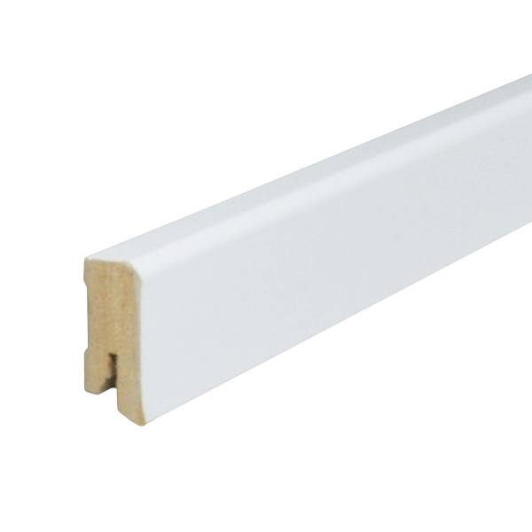 PROVISTON | Sockelleiste | Eckiges Profil | 16 x 40 x 2500 mm | MDF foliert | Weiß | Klassisch PROVISTON | Sockelleiste | Eckiges Profil | 16 x 40 x 2500 mm | MDF foliert | Weiß | Klassisch