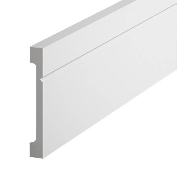 PROVISTON | Sockelleiste "NE356" | 15 x 110 x 2000 mm | Weiß | Fußleiste | Kabelkanal | Hochwertig PROVISTON | Sockelleiste "NE356" | 15 x 110 x 2000 mm | Weiß | Fußleiste | Kabelkanal | Hochwertig