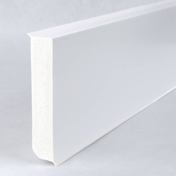 Fußleiste | PVC | Sockelleiste | Velletri | 17 x 80 x 2500 mm | durchgefärbte Weichlippe | weiß Fußleiste | PVC | Sockelleiste | Velletri | 17 x 80 x 2500 mm | durchgefärbte Weichlippe | weiß