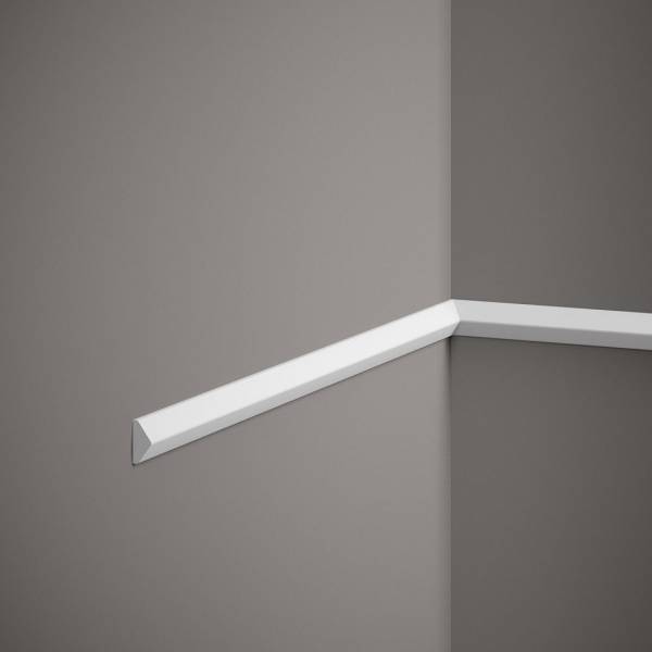 PROVISTON | Zierleiste "RM022" | 10 x 20 x 2000 mm | Weiß | Wandleiste | Wanddekoration | Hochwertig PROVISTON | Zierleiste "RM022" | 10 x 20 x 2000 mm | Weiß | Wandleiste | Wanddekoration | Hochwertig