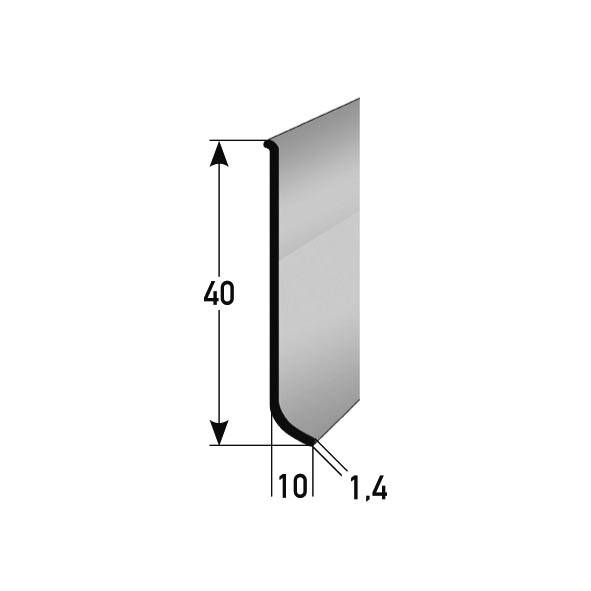 Auer | Sockelleiste Metall | H 40 - 80 mm | B 10 mm | Sockelleiste Aluminium | Wasserfest | Modern Auer | Sockelleiste Metall | H 40 - 80 mm | B 10 mm | Sockelleiste Aluminium | Wasserfest | Modern