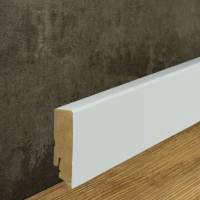 Neuhofer | Sockelleiste "Predosa" | FU087L | MDF | 19 x 70 x 2400 mm | Weiß | Fußleiste