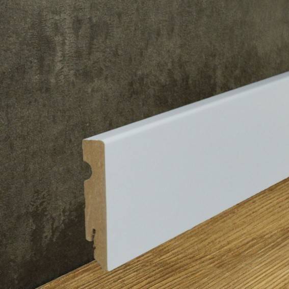 Neuhofer | Fußleiste | 15 x 80 mm | Klassische Weiße Sockelleiste | Foliert Neuhofer | Fußleiste | 15 x 80 mm | Klassische Weiße Sockelleiste | Foliert
