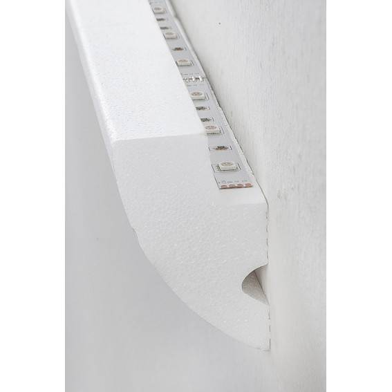 Wiesemann Innenwinkel | Für Lichtleiste &quot;Fusara&quot; Polystyrol Weiß