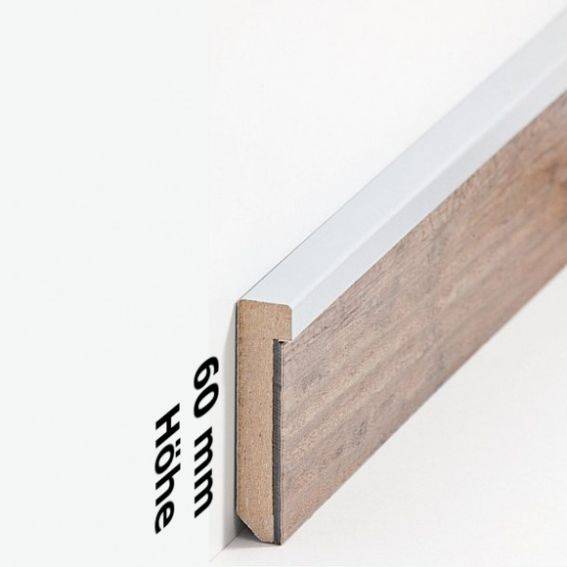 Design-Fußleiste für Vinylboden "Frankfurt" - silber - 6 mm Höhe (MDF foliert - 725.5132) (Default) Design-Fußleiste für Vinylboden "Frankfurt" - silber - 6 mm Höhe (MDF foliert - 725.5132) (Default)