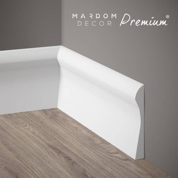 Mardom Sockelleiste QS003P Polyforce 18 x 128 x 2000 mm Weiß Fußleiste Mardom Sockelleiste QS003P Polyforce 18 x 128 x 2000 mm Weiß Fußleiste