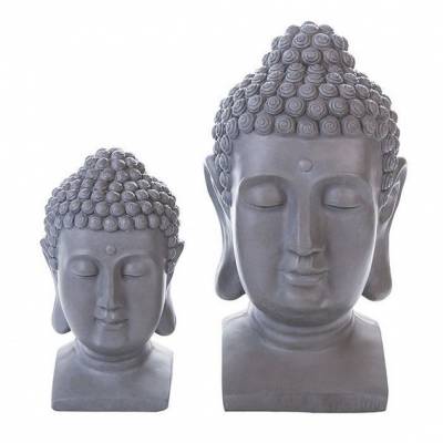 Deko Objekt Buddha | 400 x 250 mm | Dekoideen Wohnzimmer | 2er Set
