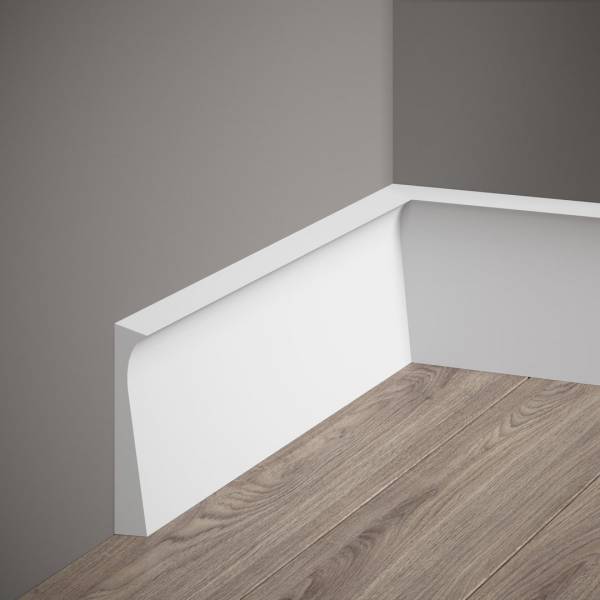 PROVISTON | Sockelleiste "RT004P" | 15 x 108 x 2000 mm | Satin Weiß | Fußleiste | Wohndekoration PROVISTON | Sockelleiste "RT004P" | 15 x 108 x 2000 mm | Satin Weiß | Fußleiste | Wohndekoration
