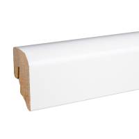 Neuhofer Sockelleiste "Boves" FU049L MDF 20 x 40 x 2400 mm Weiß Fußleiste