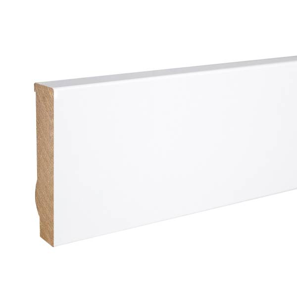 PROVISTON | Sockelleiste | Eckiges Profil | 16 x 70 x 2500 mm | MDF foliert | Weiß | Klassisch PROVISTON | Sockelleiste | Eckiges Profil | 16 x 70 x 2500 mm | MDF foliert | Weiß | Klassisch