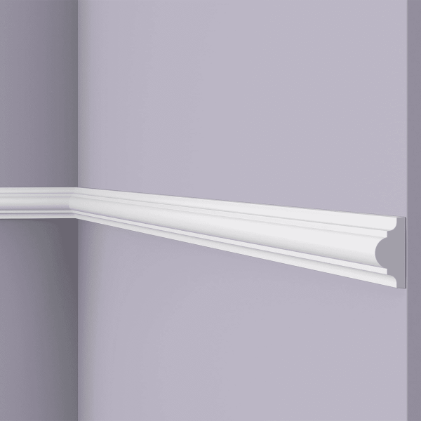 NMC Zierleiste "Zürich" | WL1 WALLSTYL® Wandleiste | 20 x 40 x 2000 mm | Polystyrol | Weiß NMC Zierleiste "Zürich" | WL1 WALLSTYL® Wandleiste | 20 x 40 x 2000 mm | Polystyrol | Weiß