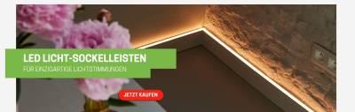 LED Licht Sockelleisten